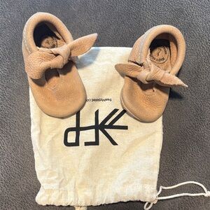 Freshly Picked Tan Kids Moccasins